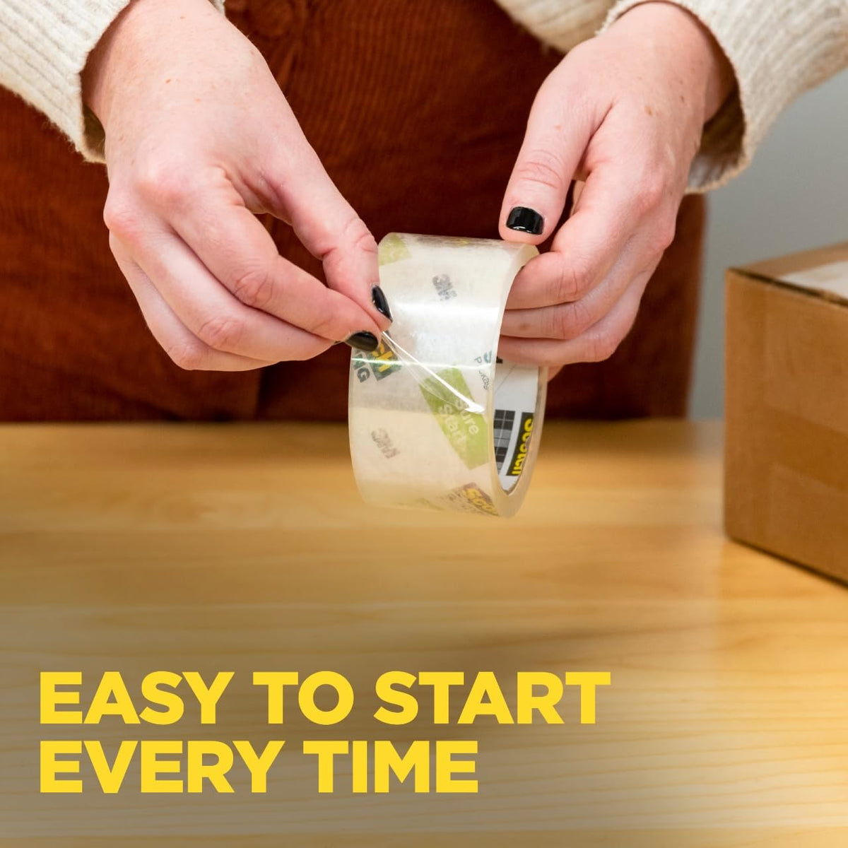 Scotch Sure Start is ideal for shipping and moving boxes.