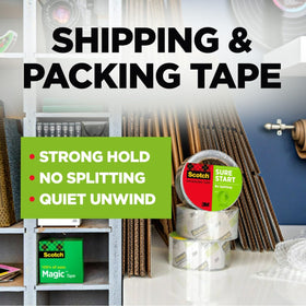 Scotch Sure Start tape dispenses quietly to minimize office disruption.