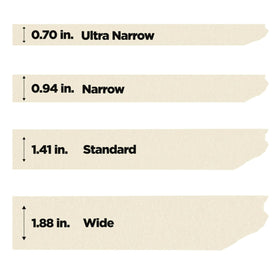 Scotch tan masking tape shows near-invisible masking and clean removal.