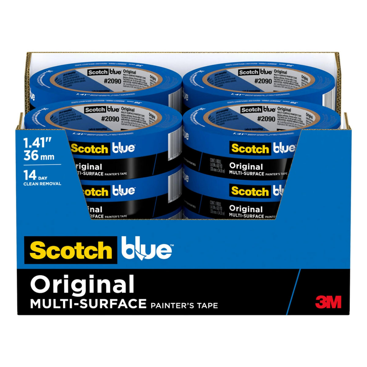 ScotchBlue Original multi-surface tape rolls for versatile projects.