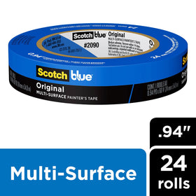 ScotchBlue Original tape being peeled away with no residue, ideal for sharp lines
