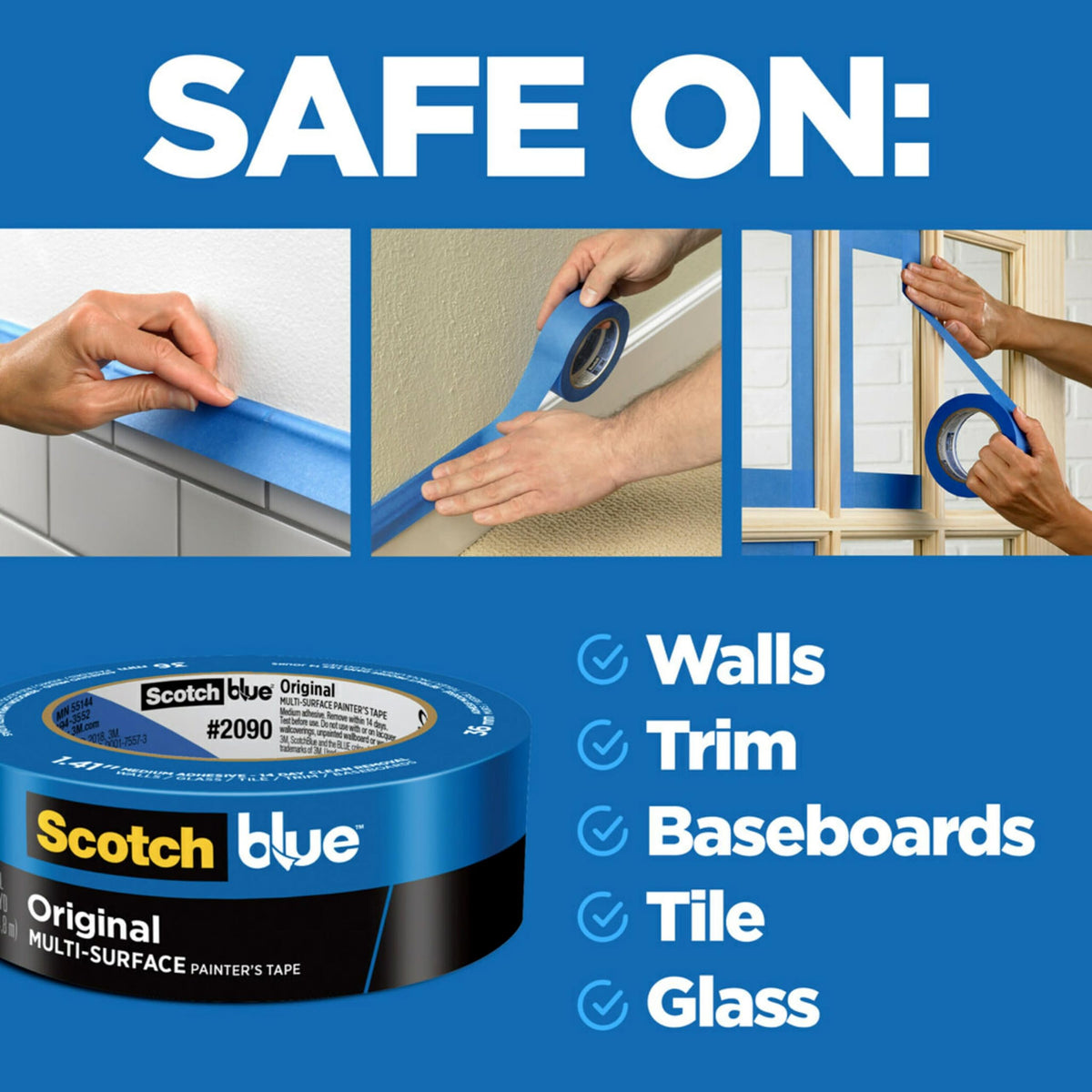 ScotchBlue Painter's Tape outdoors resisting sun and moisture