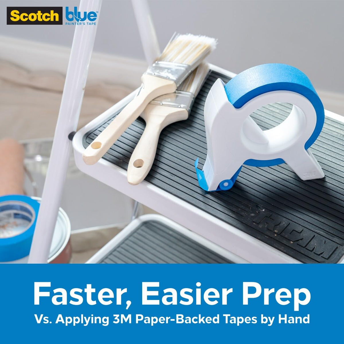 ScotchBlue Applicator grip close-up highlights comfortable circular handle during prep