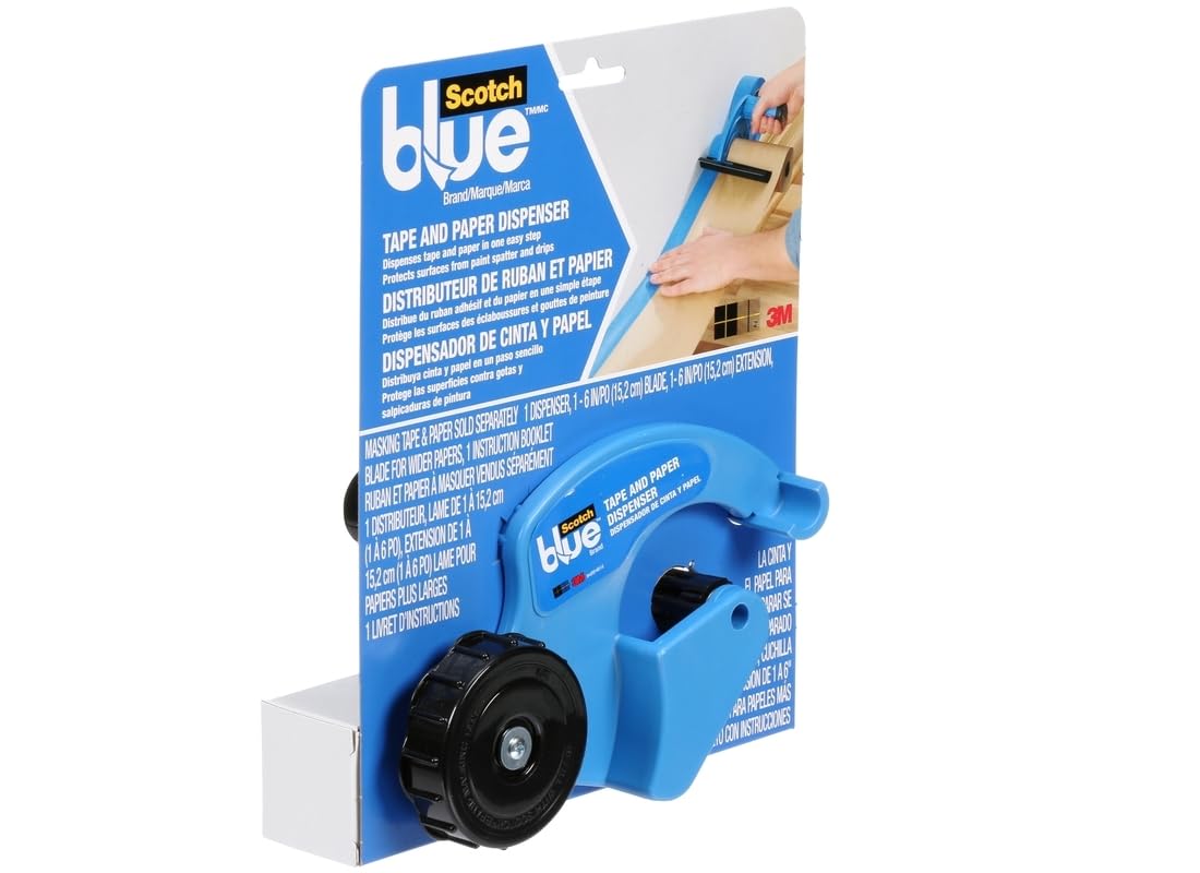 ScotchBlue Dispenser compatible with masking paper and tapes.