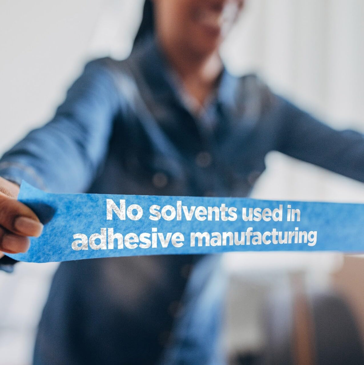 Multi-layer bleed barrier of ScotchBlue PROSharp tape reduces paint seepage.