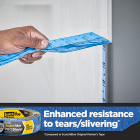 ScotchBlue PROSharp tape removal after 21 days with no residue.