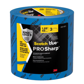 ScotchBlue PROSharp tape edge for crisp lines on walls and trim.