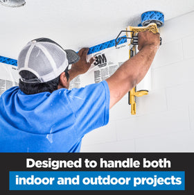 ScotchBlue PROSharp tape on indoor and outdoor surfaces for clean results.