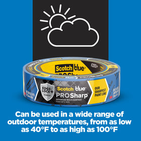 ScotchBlue PROSharp tape uses renewable resources and an eco-friendly core.