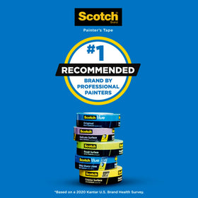 ScotchBlue Sharp Lines edge-lock technology showing crisp paint borders