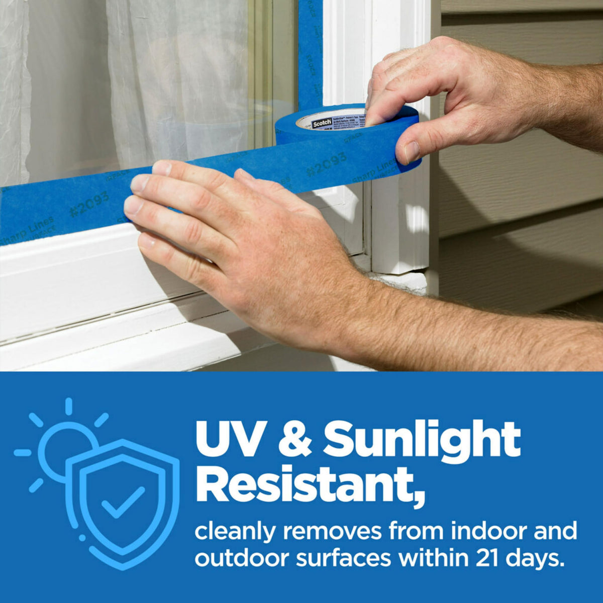ScotchBlue Sharp Lines tape provides tips for best application and clean removal.