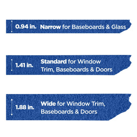 ScotchBlue Sharp Lines tape sustainability features renewable resources and recycled core materials.