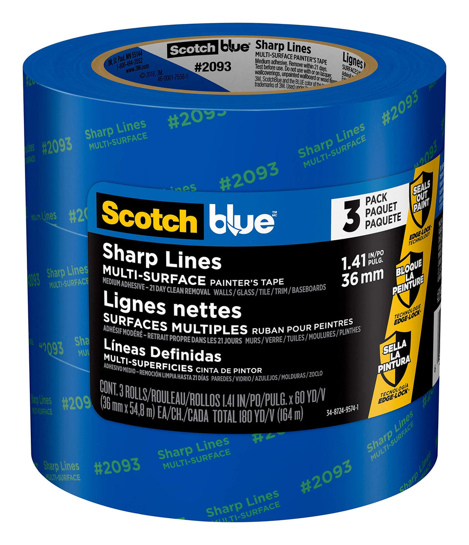 ScotchBlue Sharp Lines tape roll close-up for precise masking