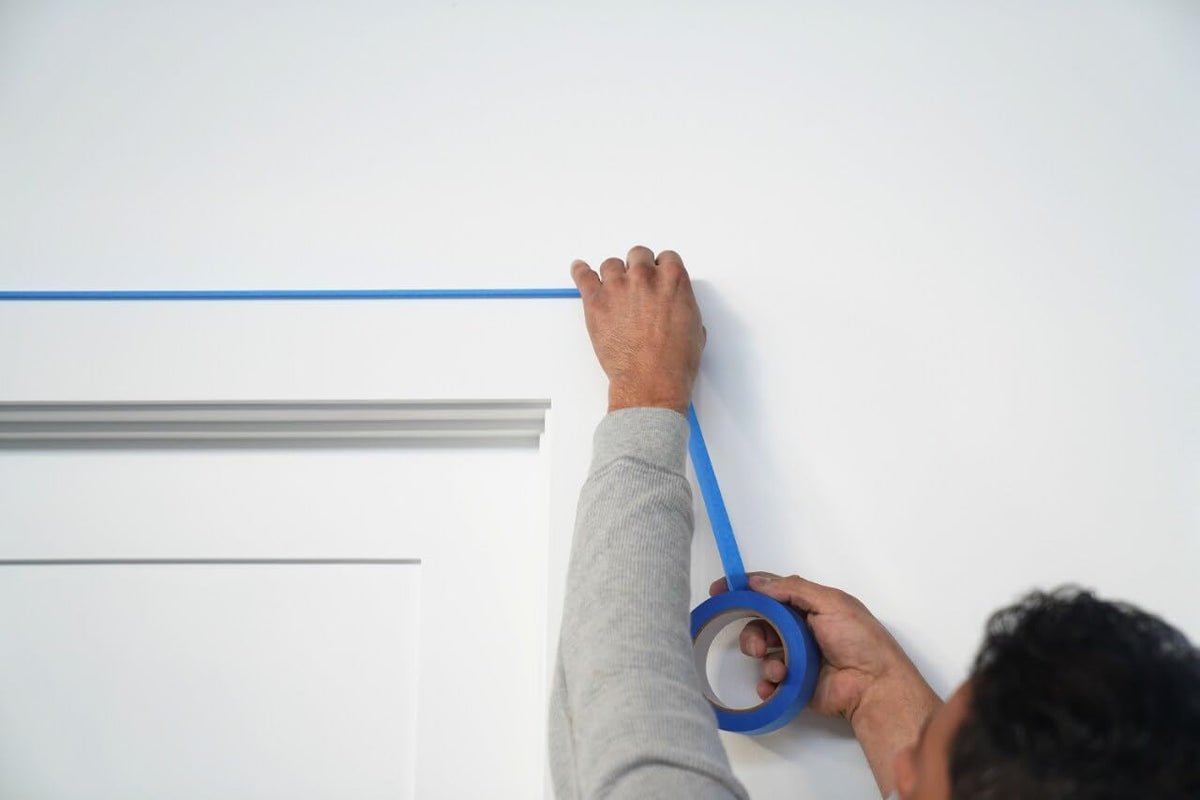 Outdoor masking with ScotchBlue tape resists moisture and sunlight