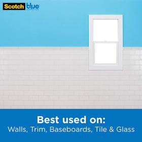 ScotchBlue tape ready for easy removal after painting dries.