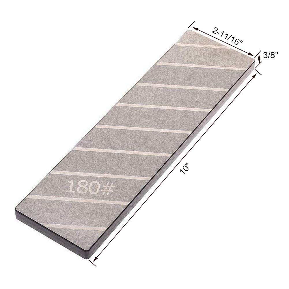 SCOTTCHEN Diamond Flattening Stone two-sided surface with 120 and 180 grit for leveling.