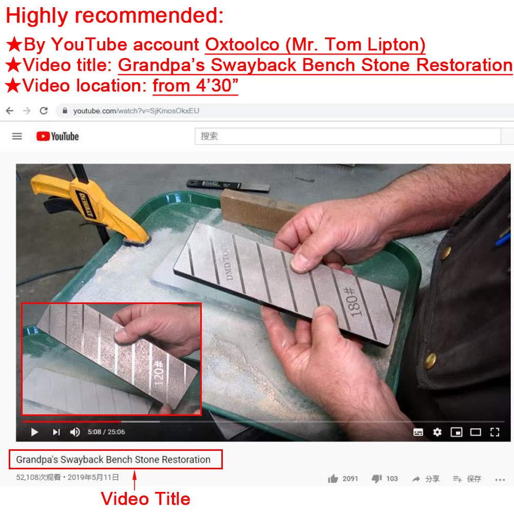 SCOTTCHEN Diamond Flattening Stone wet or dry use in workshop.