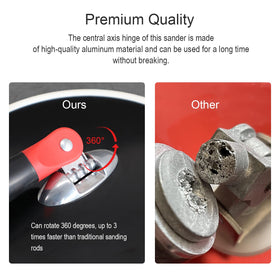SCOTTCHEN hook-and-loop backing enables quick disc changes