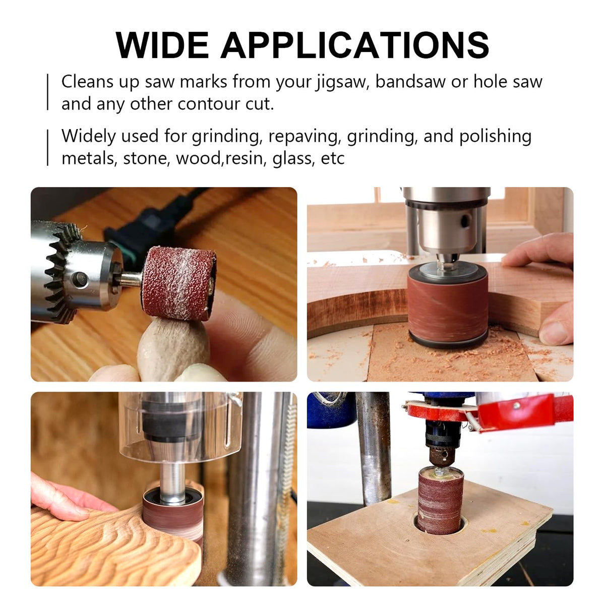 scottchen PRO durable aluminum oxide sleeves ensure reliable grinding.