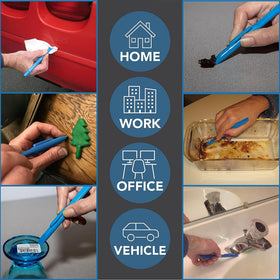 Compact 6-inch Scrigit Scraper with pocket clip for portability.
