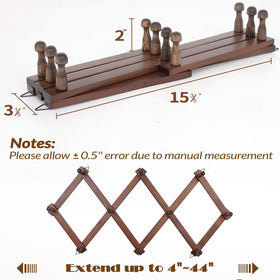 SCUNDA accordion-design wall rack keeps items accessible without clutter.