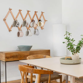 SCUNDA jewelry hooks provide dedicated spots for accessories and better visibility.