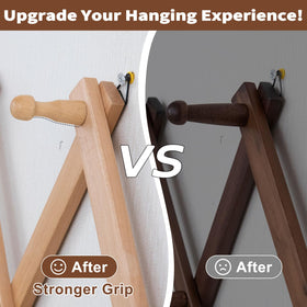 SCUNDA solid wood coat rack delivers durable, timeless style for coats and hats.