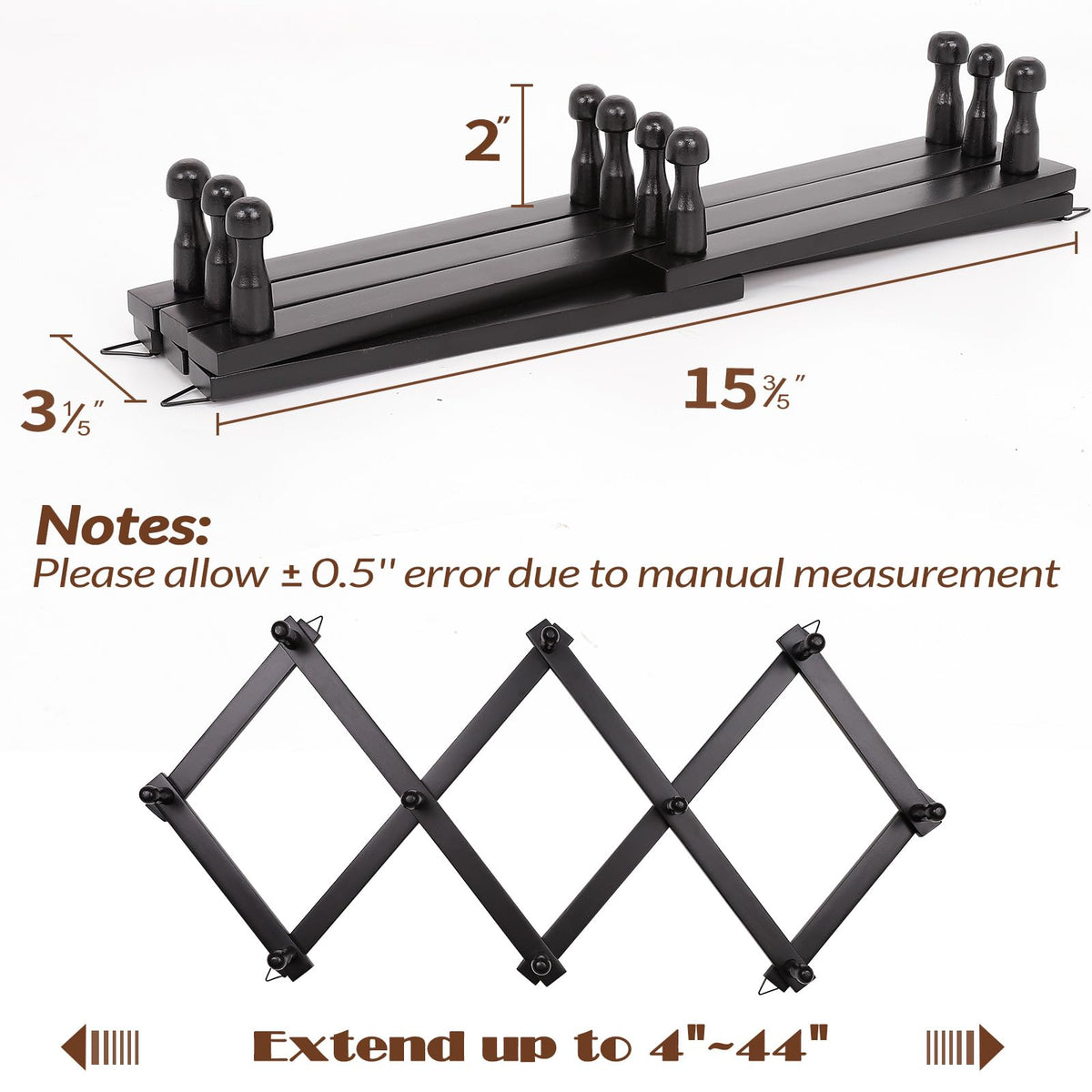 SCUNDA Wall Rack coats-hats-mugs-jewelry organization for daily life.
