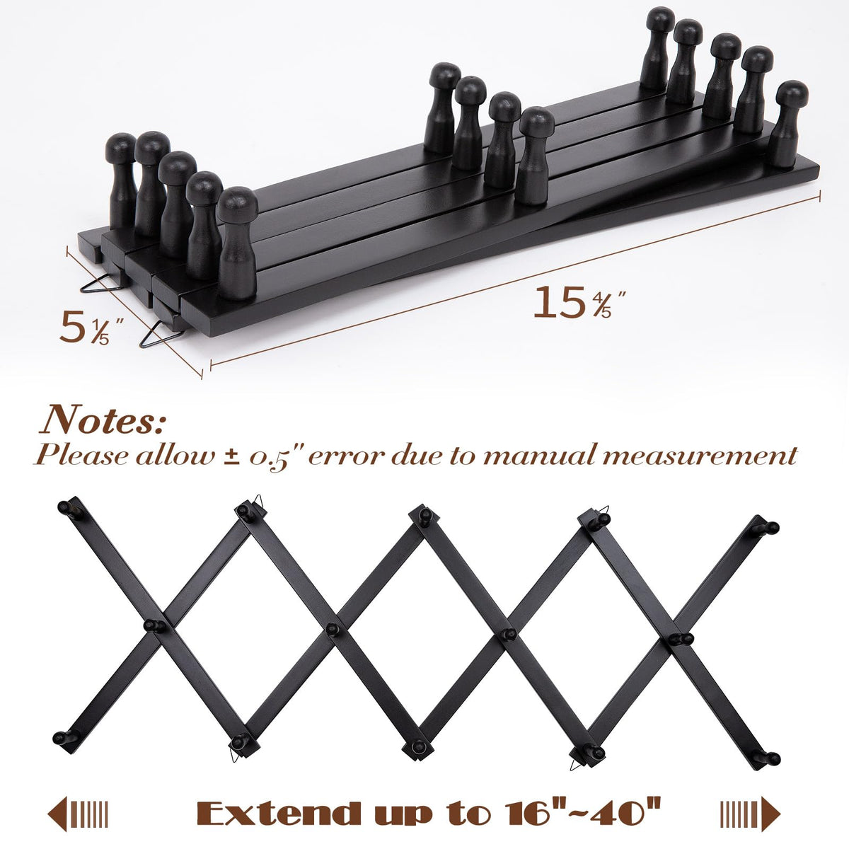 SCUNDA wall rack with timeless rustic style enhances interiors