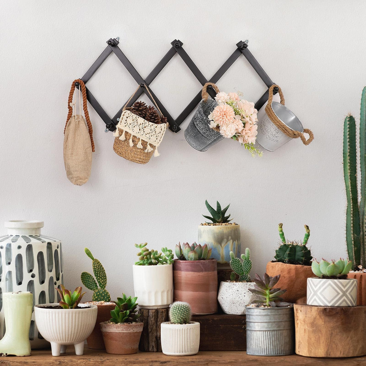 SCUNDA Wall Rack versatile storage for coats hats mugs and more.