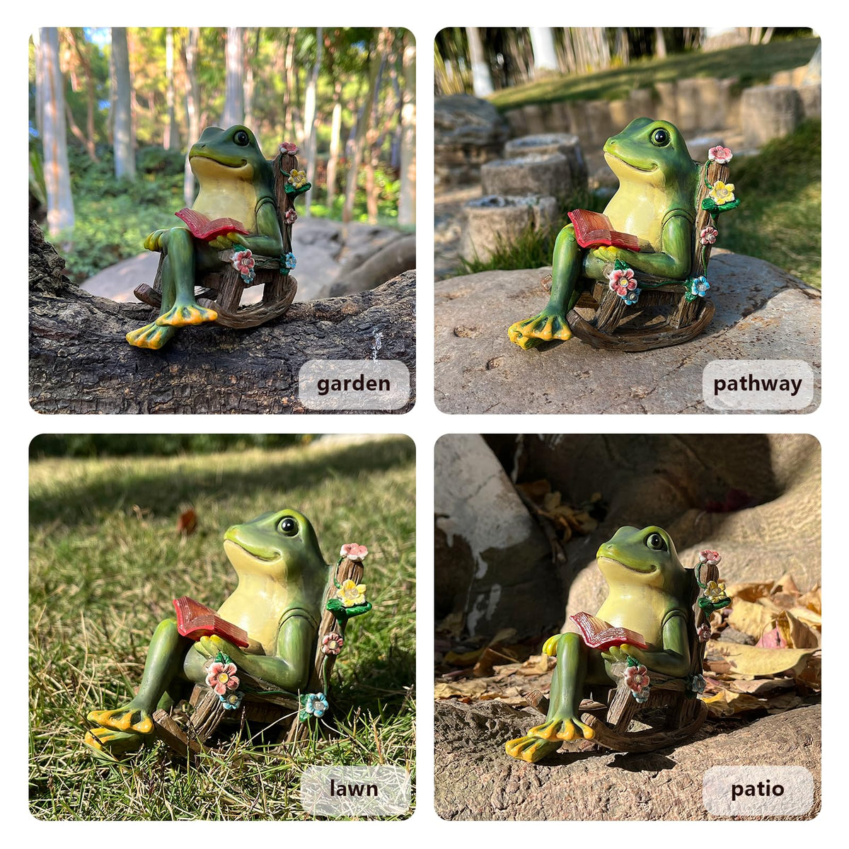 Scuyari frog statue makes a thoughtful housewarming or birthday gift.
