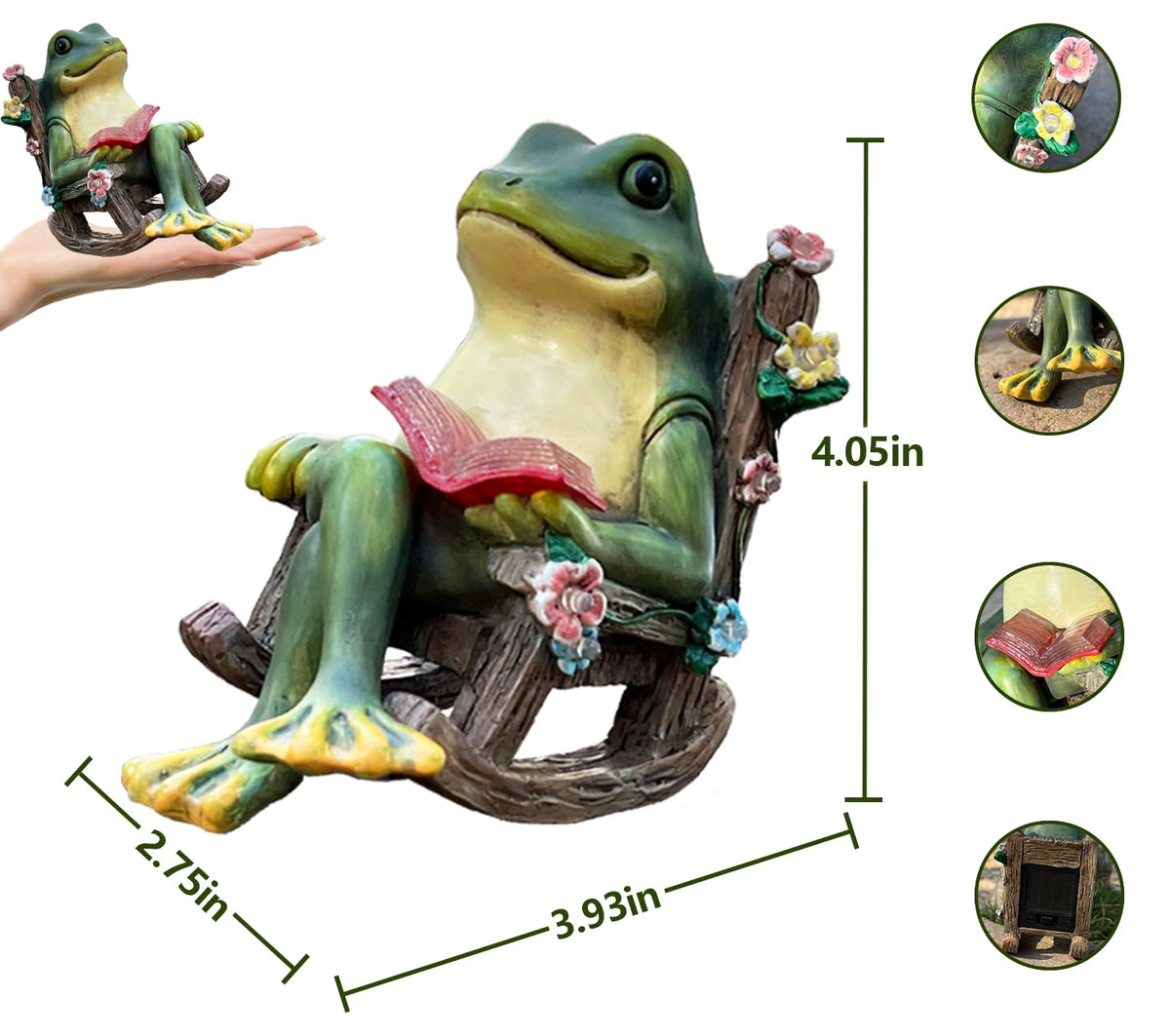 Scuyari LED frog lights create warm outdoor illumination for evenings.