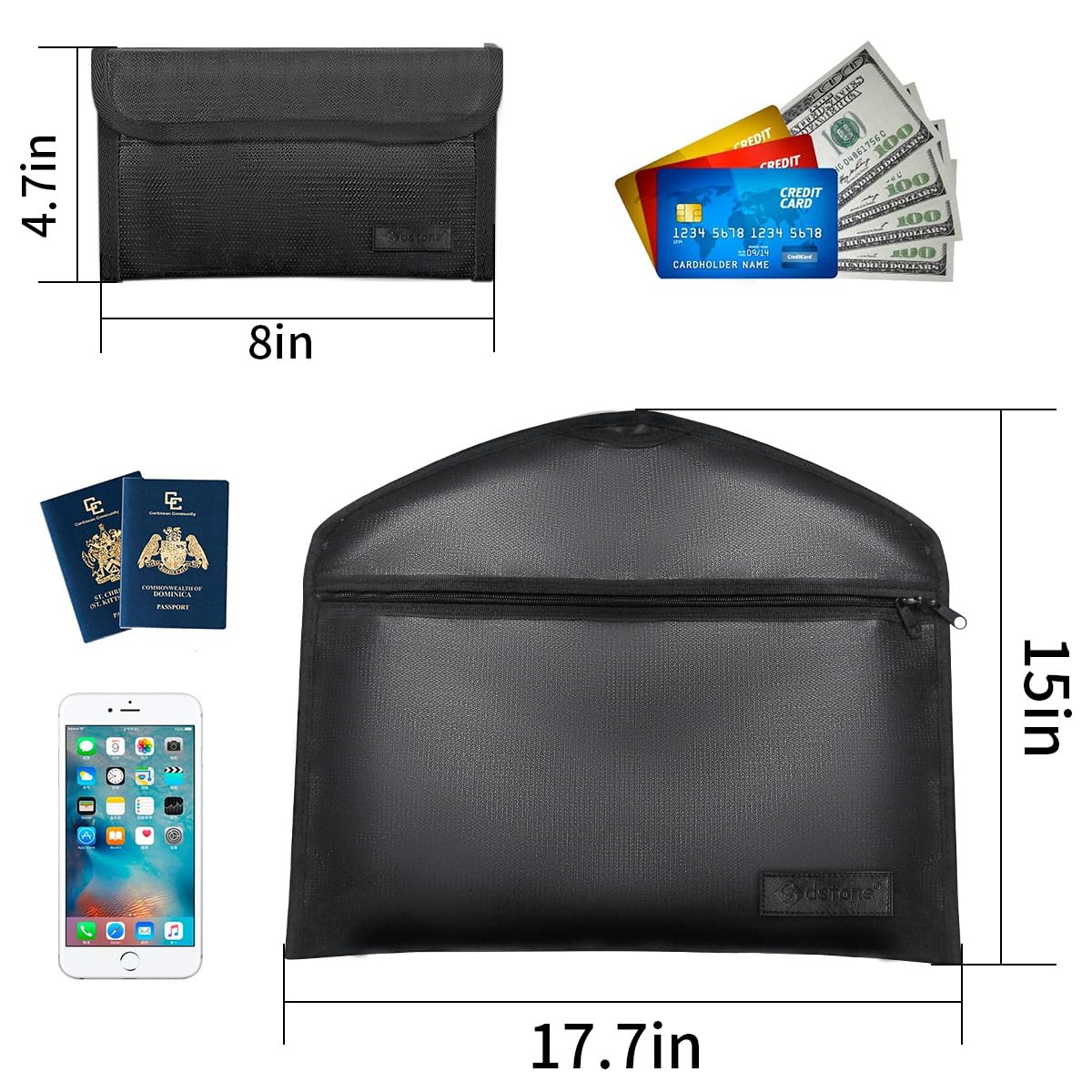 Sdstone hanger diversion safe interior pocket shows organized space for jewelry and cash.