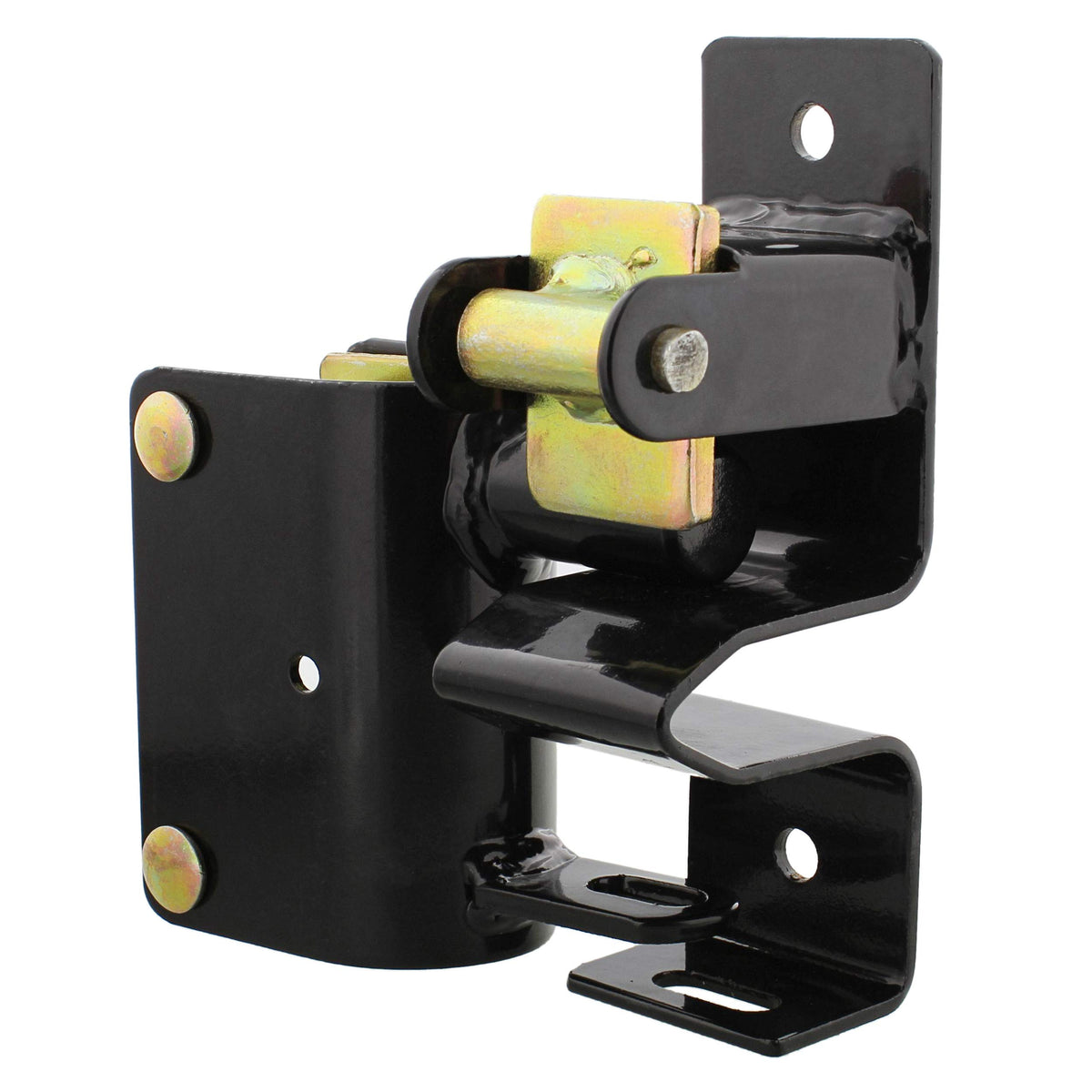 SDSWWFFFWWW one-way latch on gate demonstrates easy one-handed operation.