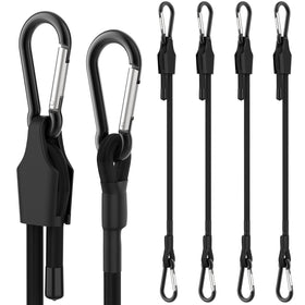 SDTC Tech 72-inch adjustable bungee cords with carabiners securing outdoor cargo
