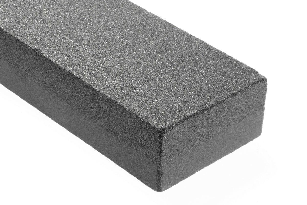 SE SS72BK 8-inch whetstone 120-grit side ready to remove burrs.