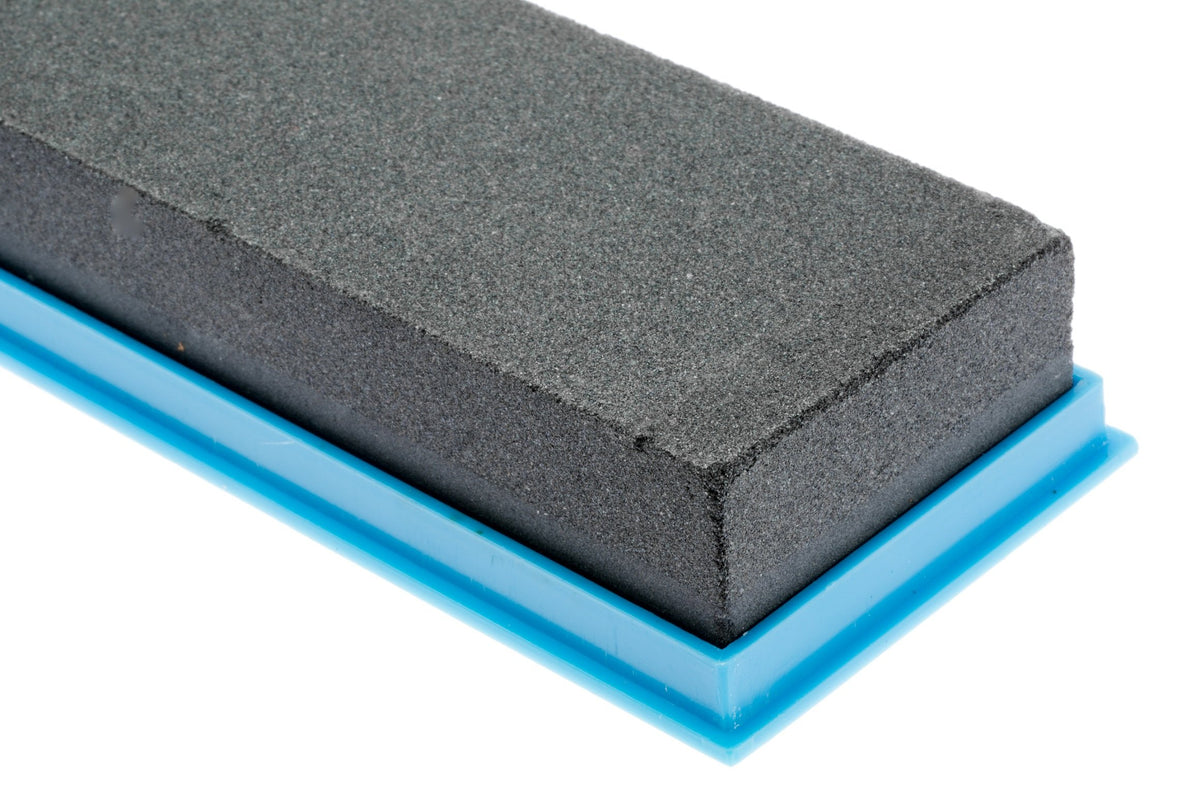 SE SS72BK 8-inch whetstone with blue storage case keeps tools organized.