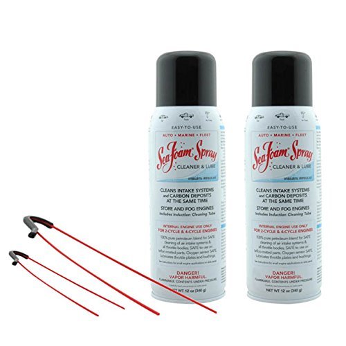 Sea Foam Spray CLNR 12oz aerosol can image suggests quick, convenient maintenance.