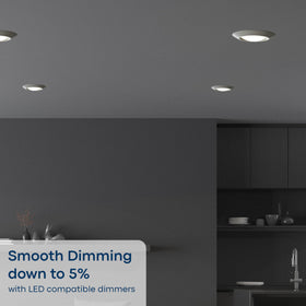 Sea Gull Lighting Traverse Lyte Round 6in energy efficient 13-3W 925lm lighting