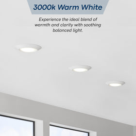 Sea Gull Lighting Traverse Lyte Round 6in wet rated downlight for bathrooms and showers