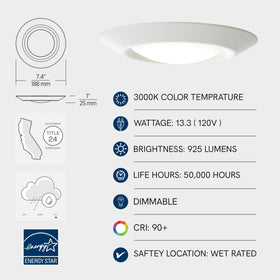 Sea Gull Lighting Traverse Lyte dimmable LED downlight supports ELV and Triac dimmers.