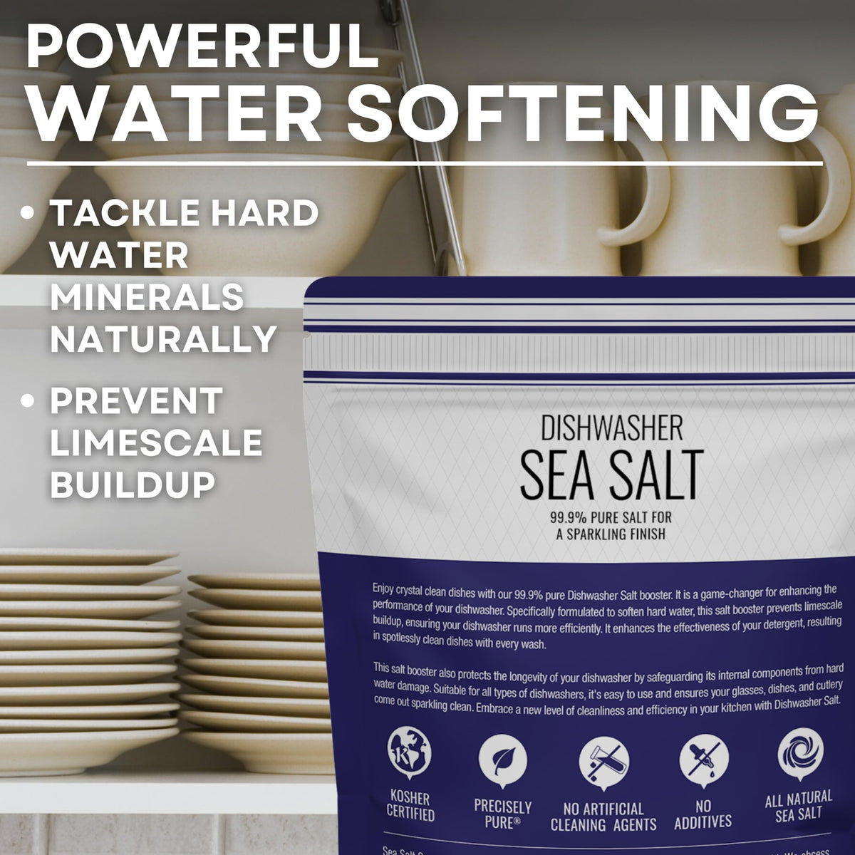 Sea Salt Superstore works with Bosch and Miele dishwashers for better cycles.