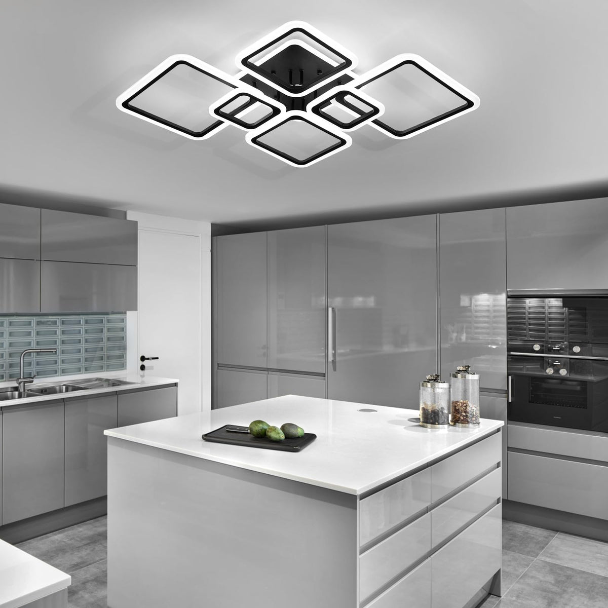SEABLE flush mount design fits low ceilings with a clean look.