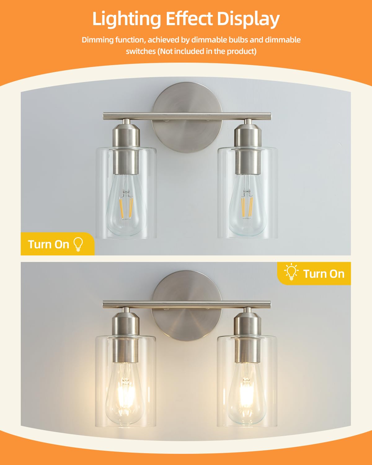 SEABLE easy-clean glass shade removes for quick maintenance