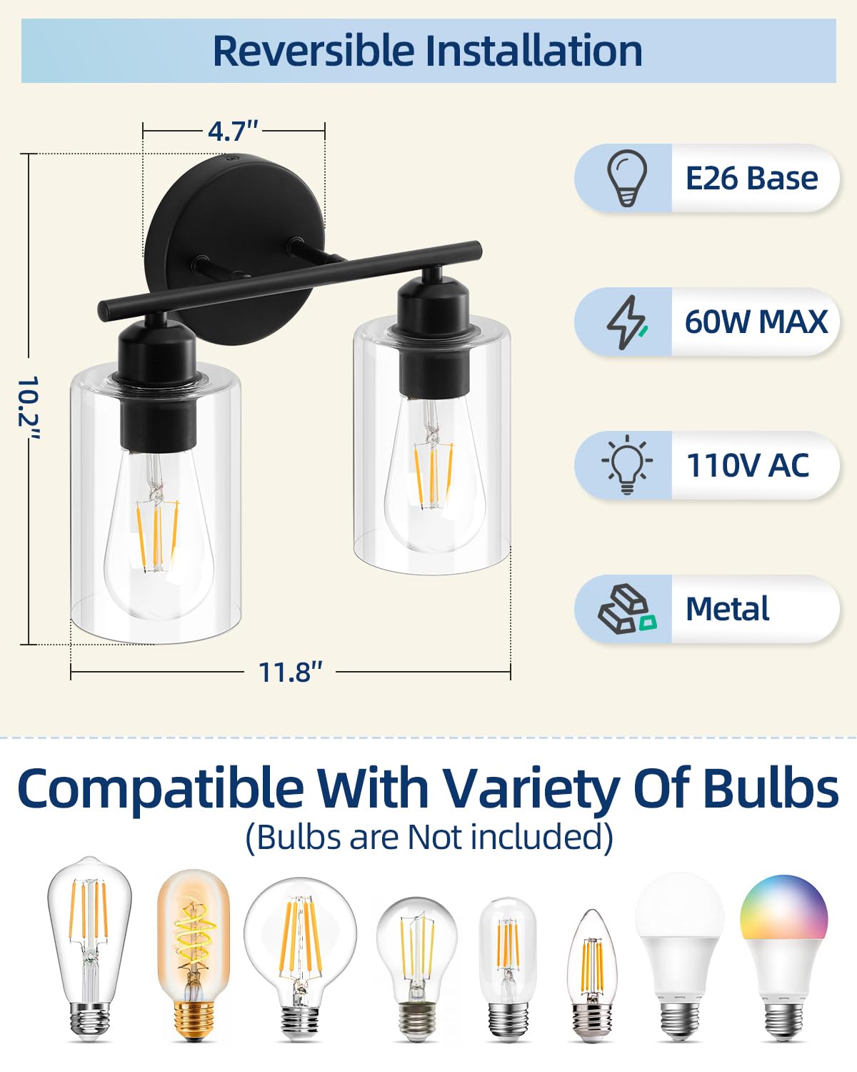 SEABLE matte black wall sconce close-up showing durable finish