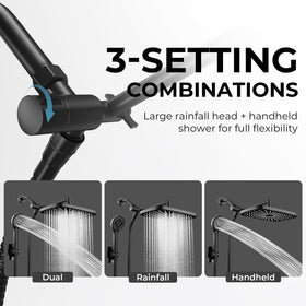 SeaCity black finish showerhead adds modern bathroom style