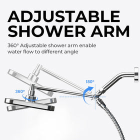 SeaCity dual shower head setup offers versatile rainfall and handheld modes.