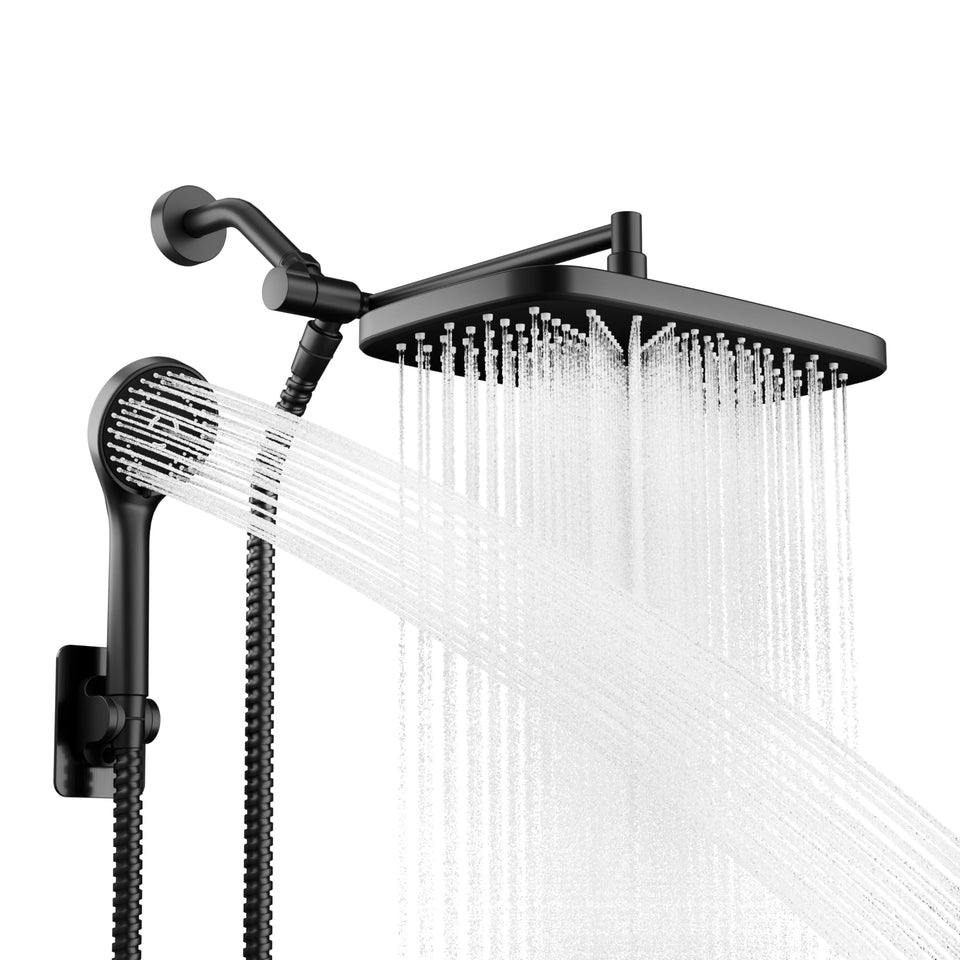 SeaCity wide rain showerhead 10-inch for spa-like full-body coverage