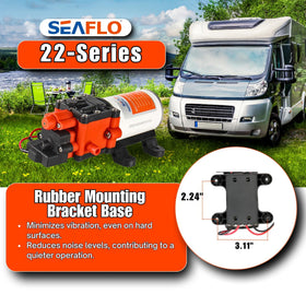 SEAFLO 3/8 inch hose barb fittings enable quick, secure connections.