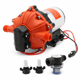 SEAFLO 55 Series pump front view for quiet RV water supply